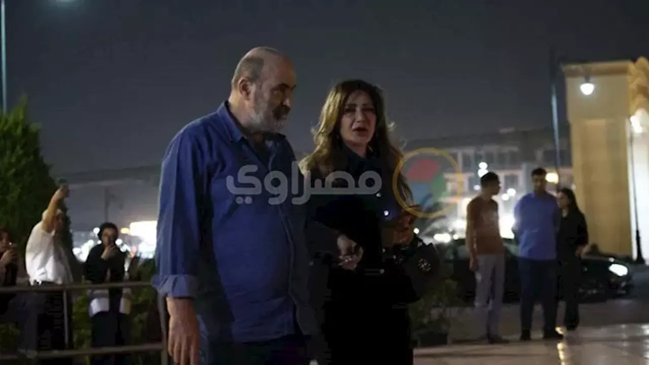 25 صورة مؤثرة من عزاء عبدالرحمن أبو زهرة بحضور إلهام شاهين وليلى علوي